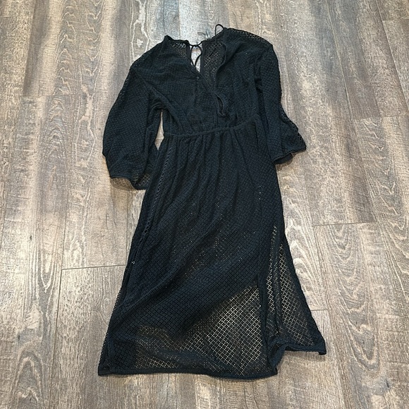 Anthropologie Elegant Black Swim Cover-Up - Picture 5 of 6